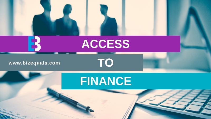 BizEquals access to finance graphic