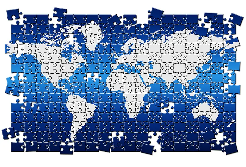 globe map jigsaw