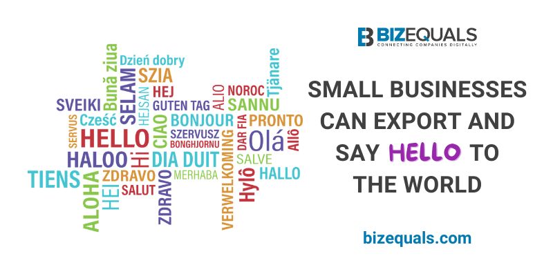 graphic small business can say hello to the world tag cloud