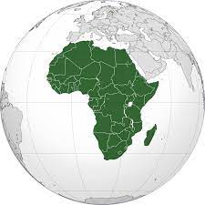 Globe graphic of Africa