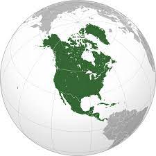 Globe graphic of North America