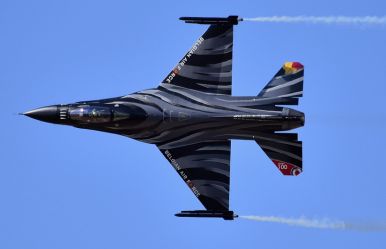 fighter jet in the sky
