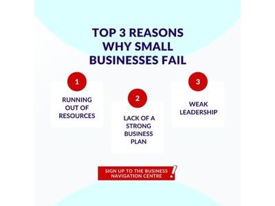 Why small businesses fail graphic