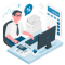 Illustration of digital product for enterprise